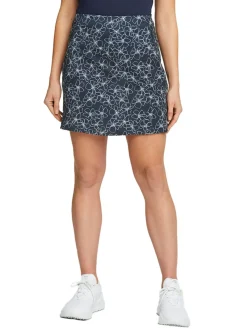 Puma Women'S Pwrmesh Island Flower Skort - Navy Blazer/Bright White
