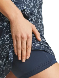 Puma Women'S Pwrmesh Island Flower Skort - Navy Blazer/Bright White