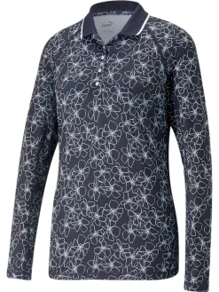 Puma Women'S Youv Island Golf Polo - Navy Blazer/Bright White