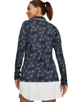 Puma Women'S Youv Island Golf Polo - Navy Blazer/Bright White