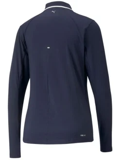 Puma Women'S Youv Ls Golf Polo - Navy Blazer Heather