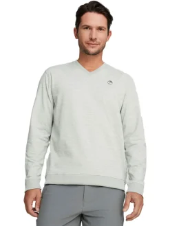 Puma X Arnold Palmer Cloudspun V-Neck Sweater - High Rise Heather