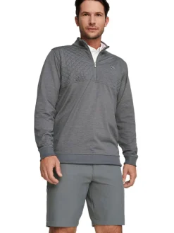Puma X Arnold Palmer Cloudspun Castle Quarter-Zip - Quiet Shade Heather