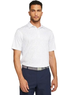 Puma X Arnold Palmer Dash Polo - White Glow/Navy Blazer