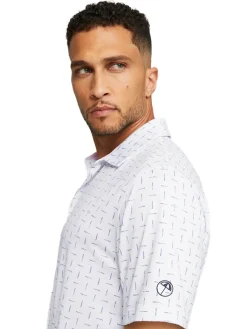 Puma X Arnold Palmer Dash Polo - White Glow/Navy Blazer