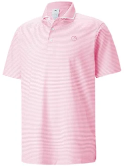 Puma X Arnold Palmer Mattr Traditions Polo - Pale Pink/Bright White