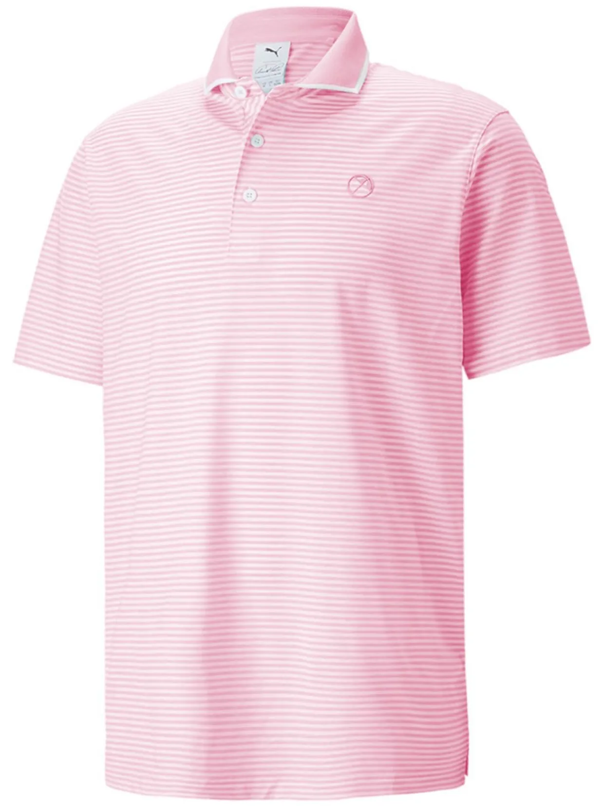 Puma X Arnold Palmer Mattr Traditions Polo - Pale Pink/Bright White