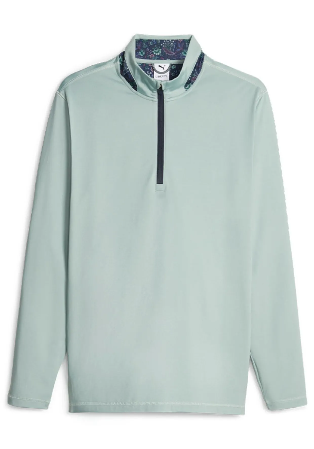 Puma X Liberty 1/4 Zip - Green Fog/Navy Blazer