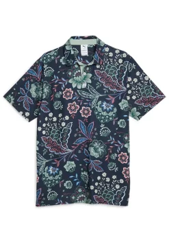 Puma X Liberty Paisley Polo - Navy Blazer/Green Fog