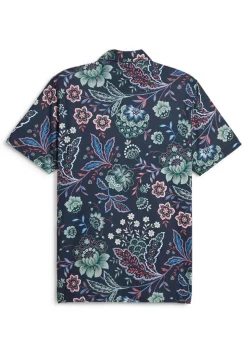 Puma X Liberty Paisley Polo - Navy Blazer/Green Fog