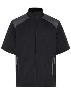 Sporte Leisure Men'S Extreme-Tec Short Sleeve Rain Jacket - Black