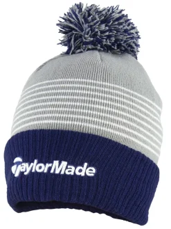 Taylormade Bobble Beanie - Navy/Grey/White