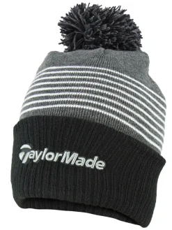 Taylormade Bobble Beanie - Black/Grey/White