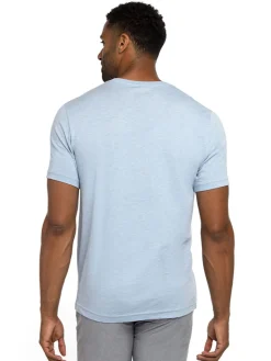 Travis Mathew Caddy Day T-Shirt - Heather Bel Air Blue