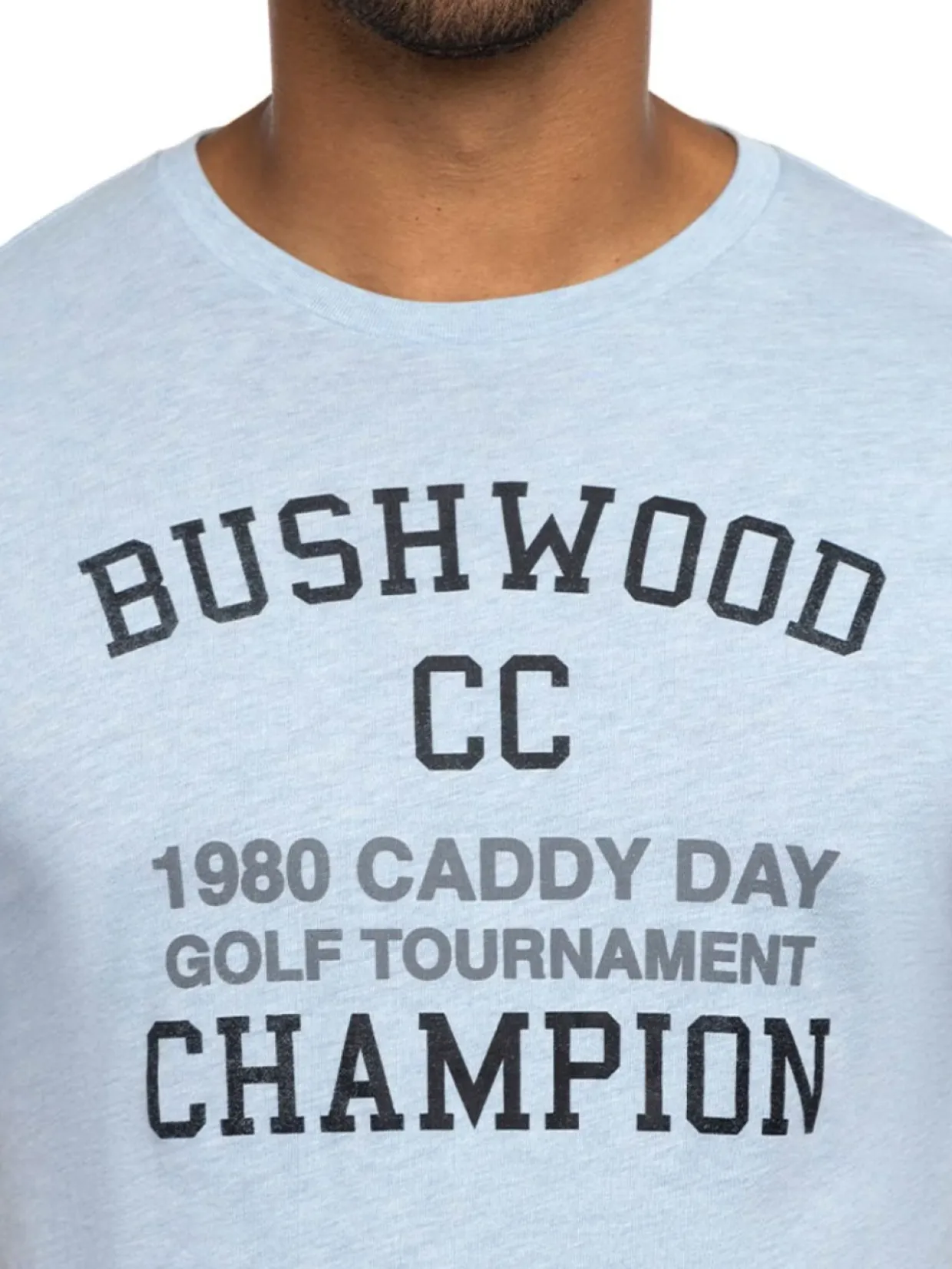 Travis Mathew Caddy Day T-Shirt - Heather Bel Air Blue