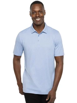 Travis Mathew Carnaval Polo - Heather Blue Air Blue