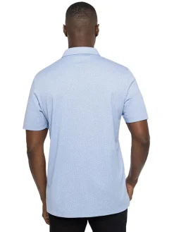 Travis Mathew Carnaval Polo - Heather Blue Air Blue