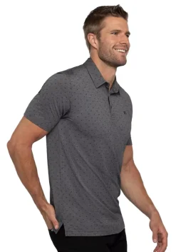 Travis Mathew Change Of Address Polo - Heather Dark Grey
