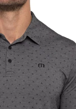 Travis Mathew Change Of Address Polo - Heather Dark Grey