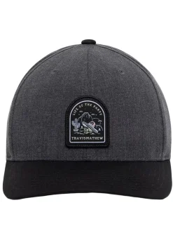 Travis Mathew Music Of Mexico Cap - Heather Grey Pinstripe