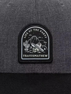 Travis Mathew Music Of Mexico Cap - Heather Grey Pinstripe