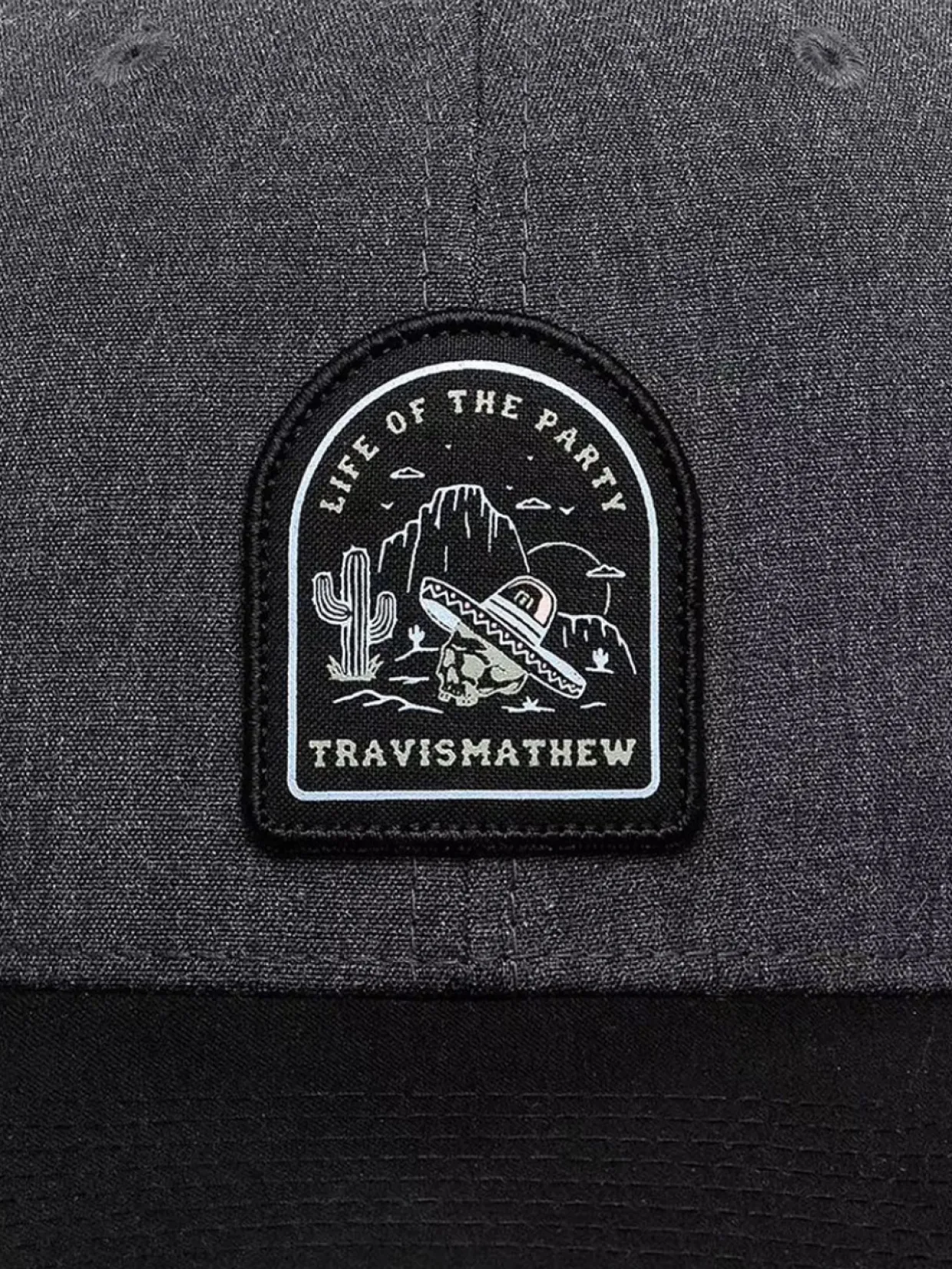 Travis Mathew Music Of Mexico Cap - Heather Grey Pinstripe