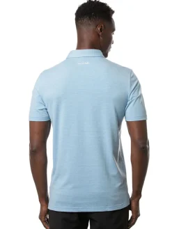 Travis Mathew The Heater Polo - Heather Heritage Blue