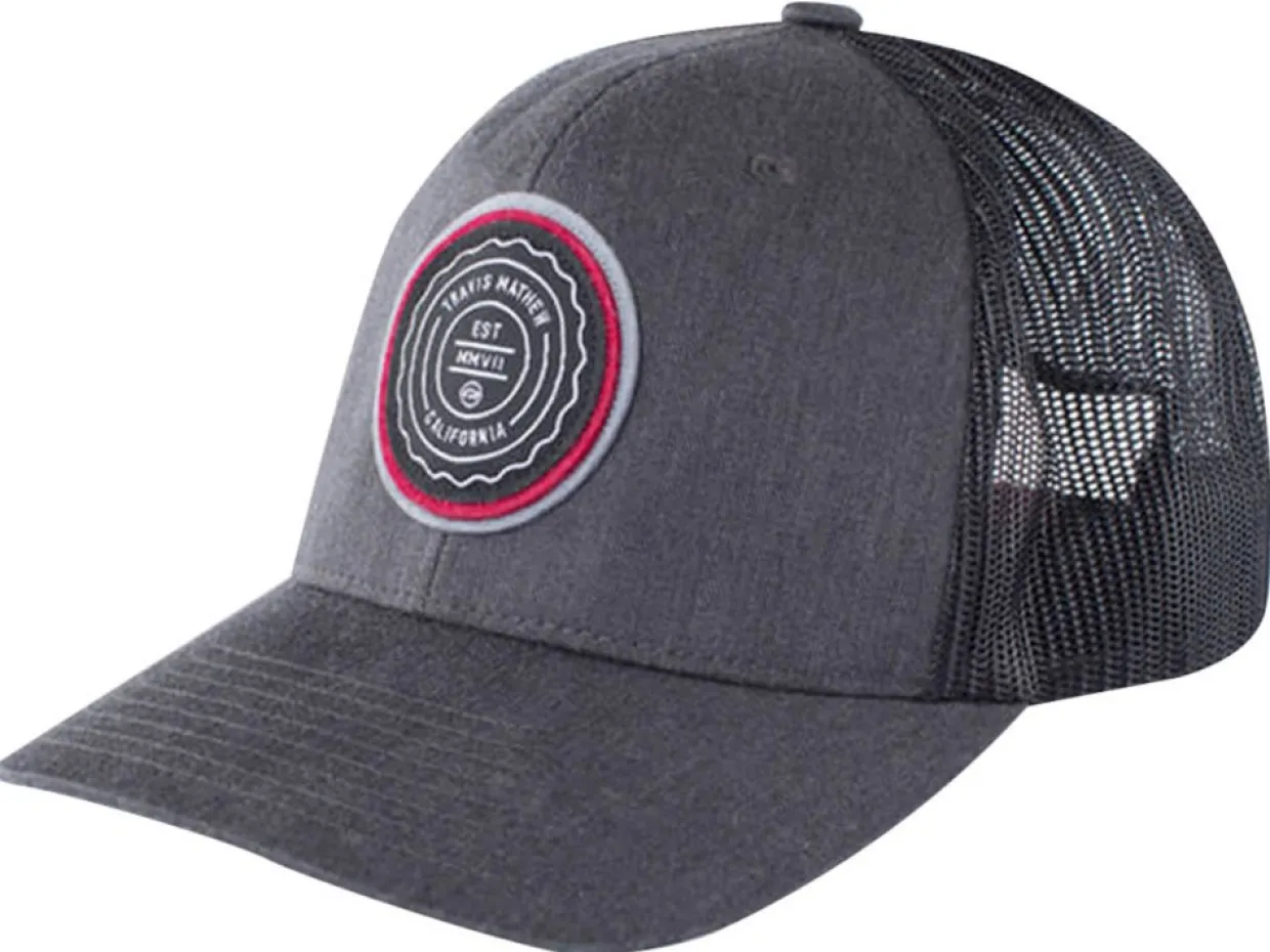 Travis Mathew The Patch Cap - Heather Grey Pinstripe