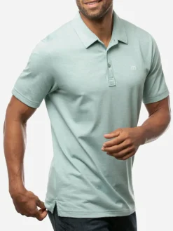 Travis Mathew The Zinna Polo - Heather Beryl Green