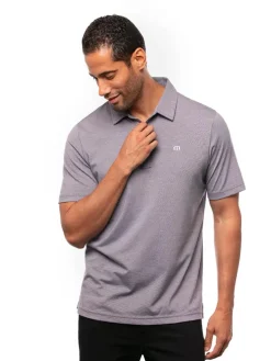Travis Mathew The Zinna Polo - Blackberry Cordial/White