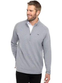 Travis Mathew Upgraded 1/4-Zip - Heather Grey