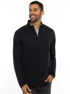 Travis Mathew Upgraded 1/4-Zip - Black