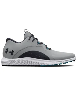 Under Armour Charged Draw 2 Spikeless Golf Shoes - Mod Grey/Midnight