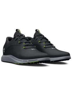 Under Armour Charged Draw 2 Spikeless Golf Shoes - Black/Steel