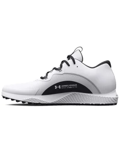 Under Armour Charged Draw 2 Spikeless Golf Shoes - White/Black