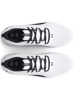 Under Armour Charged Draw 2 Spikeless Golf Shoes - White/Black