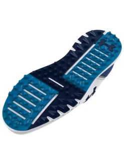 Under Armour Charged Medal Spikeless Wide (E) Golf Shoes - White/Academy