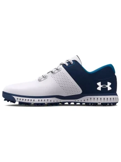 Under Armour Charged Medal Rst Wide (E) Golf Shoes - White/Academy