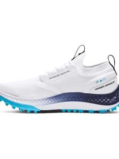 Under Armour Charged Phantom Spikeless Golf Shoes - White/Black
