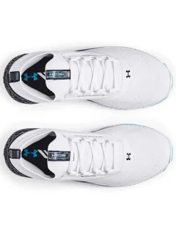 Under Armour Charged Phantom Spikeless Golf Shoes - White/Black