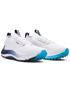 Under Armour Charged Phantom Spikeless Golf Shoes - White/Black