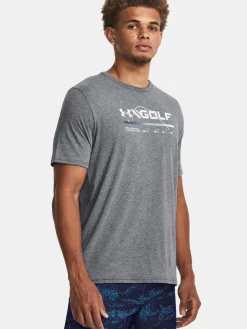 Under Armour Golf Swing Bar Ss Tee - Downpour Grey/Gravel