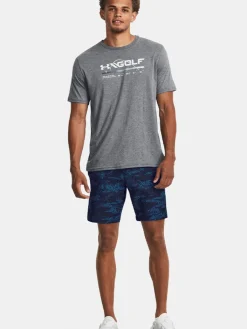 Under Armour Golf Swing Bar Ss Tee - Downpour Grey/Gravel