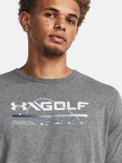 Under Armour Golf Swing Bar Ss Tee - Downpour Grey/Gravel