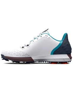 Under Armour Hovr Drive 2 Wide (E) Golf Shoes - White/Grey/Blue Surf