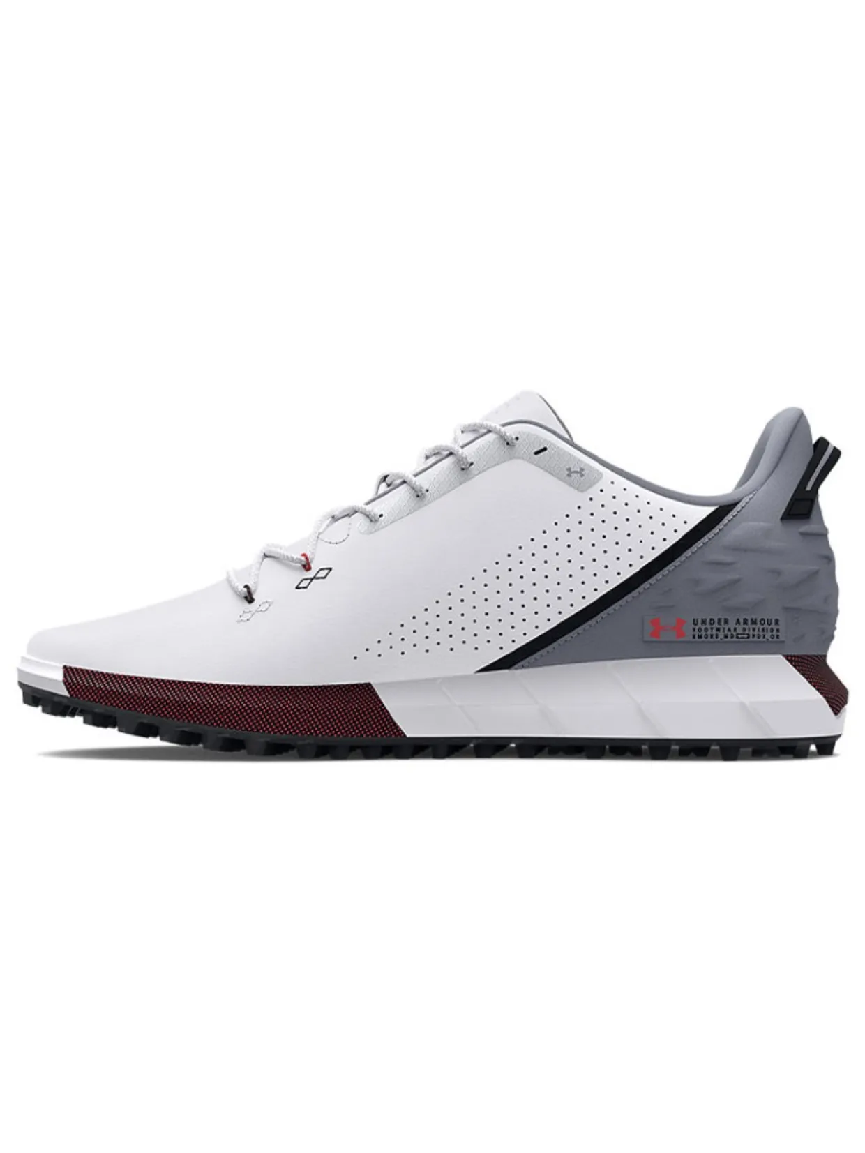 Under Armour Hovr Drive Spikeless Wide (E) Golf Shoes - White/Mod Grey
