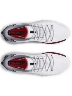 Under Armour Hovr Drive Spikeless Wide (E) Golf Shoes - White/Mod Grey