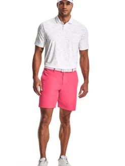 Under Armour Iso-Chill Edge Polo - White/Orange Blast