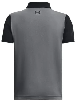Under Armour Jr Boys Performance Colour Block Polo - Black