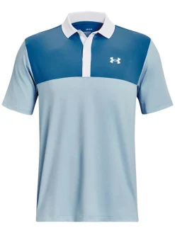 Under Armour Performance 3.0 Colourblock Polo - Blizzard/Cosmic Blue